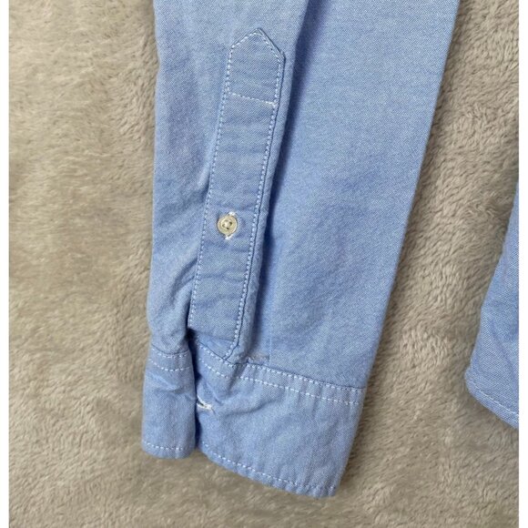 Aeropostale Mens Shirt Small Oxford Button Down Long Sleeve Casual Blue Classic - Picture 11 of 13